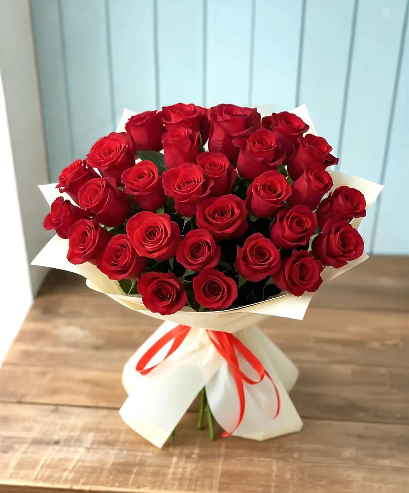 Букет 29 Красных роз в Раздольном Новосибирской области