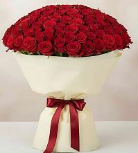 Букет 101 Красная роза Милано в Раздольном Новосибирской области
