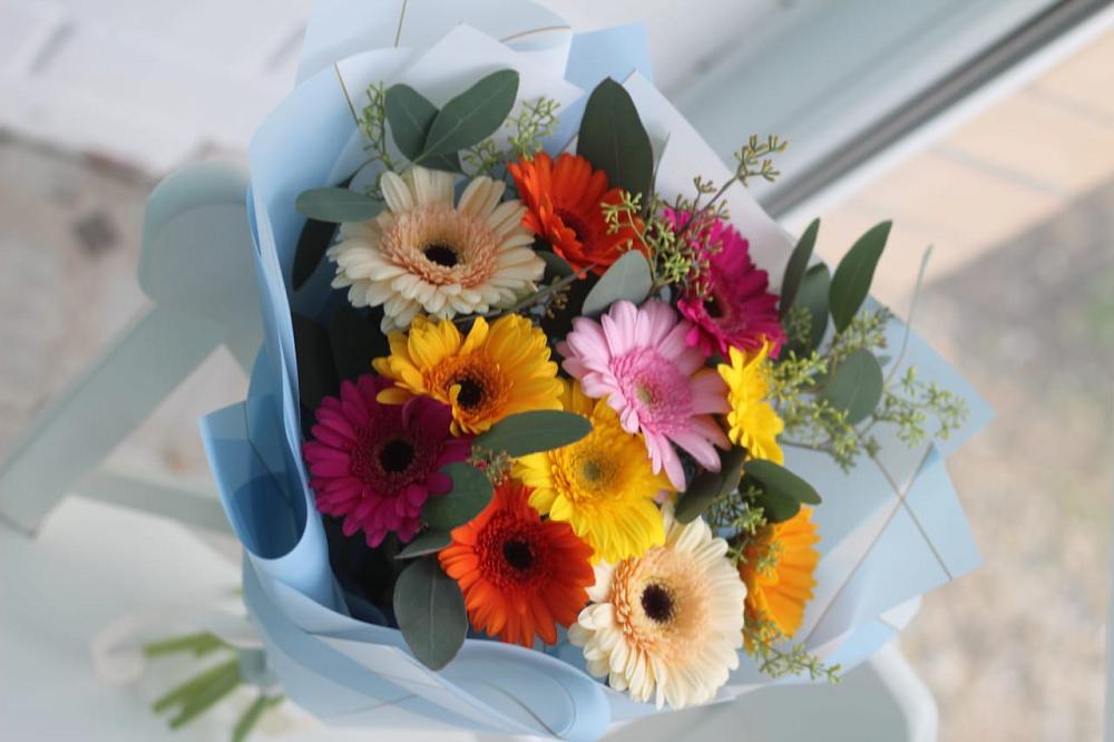 Букет цветов из: Герберы в Раздольном Новосибирской области