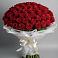 Букет 101 Красная роза Блэк Мэджик в Раздольном Новосибирской области