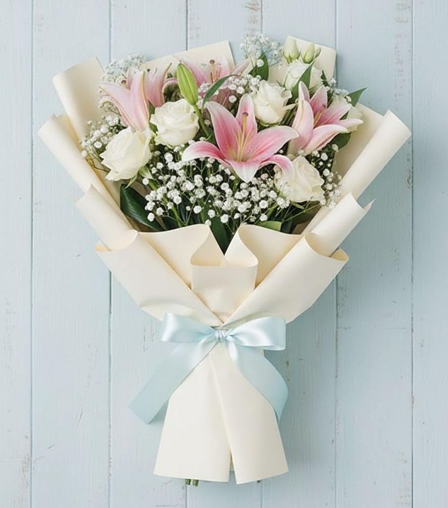 Букет цветов из: Лилии в Раздольном Новосибирской области