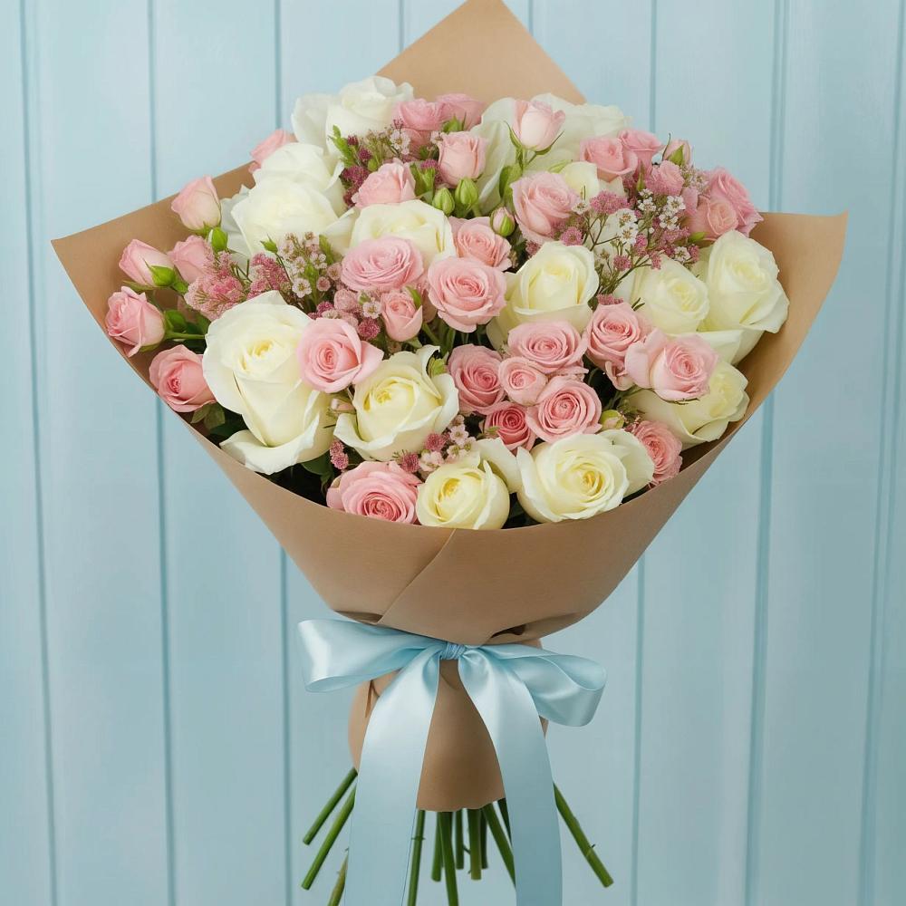 Букет цветов из: Розы в Раздольном Новосибирской области