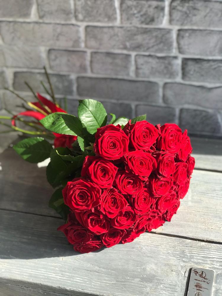 Букет Красные розы Фридом в Раздольном Новосибирской области