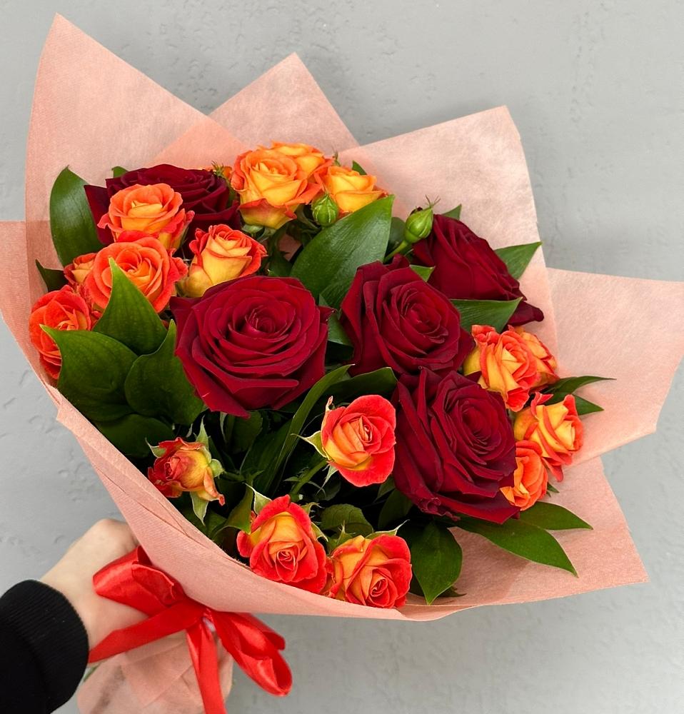 Букет Любовь и восторг в Раздольном Новосибирской области