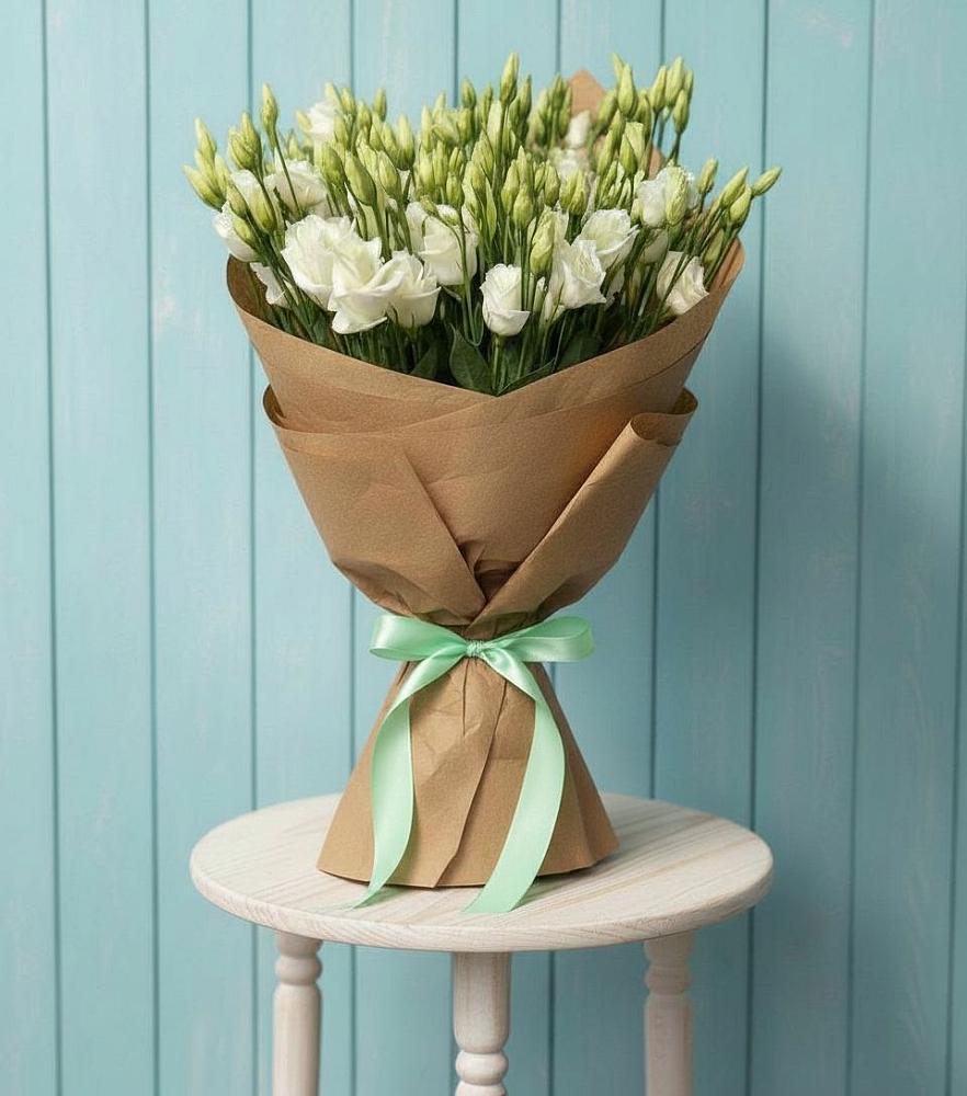 Букет цветов из: Лизиантусы в Раздольном Новосибирской области