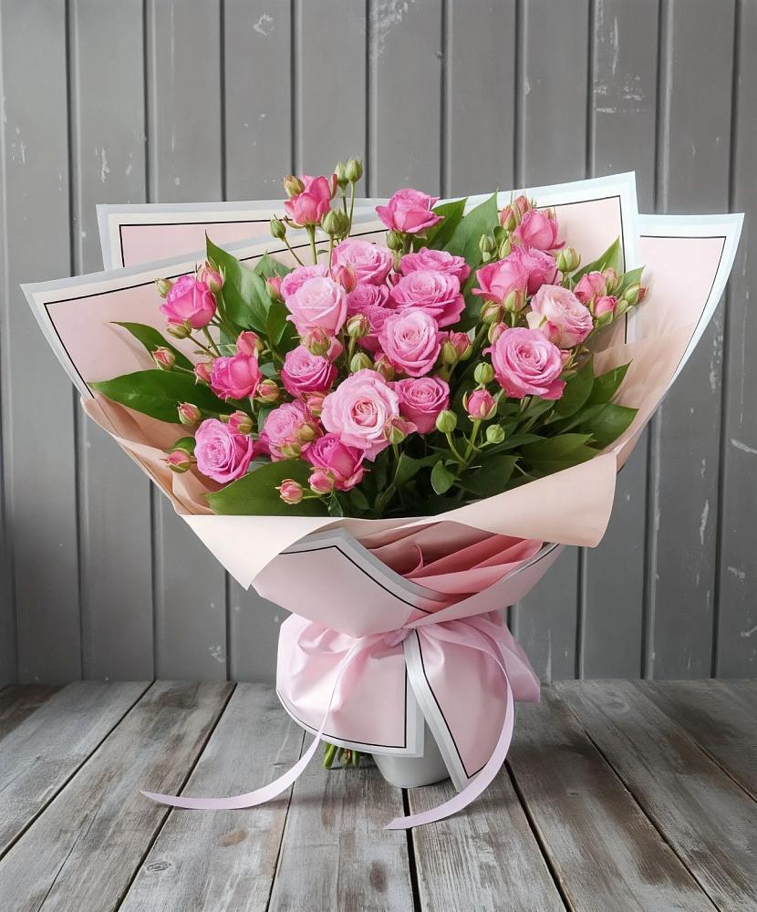 Букет Розовый кустик в Раздольном Новосибирской области