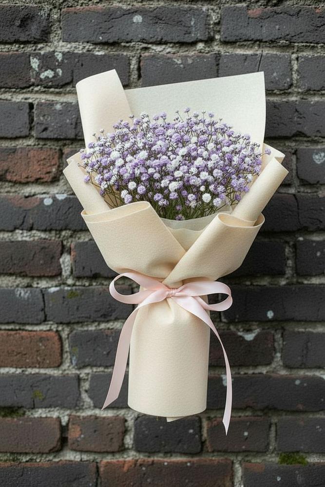 Букет цветов из: Гипсофила в Раздольном Новосибирской области