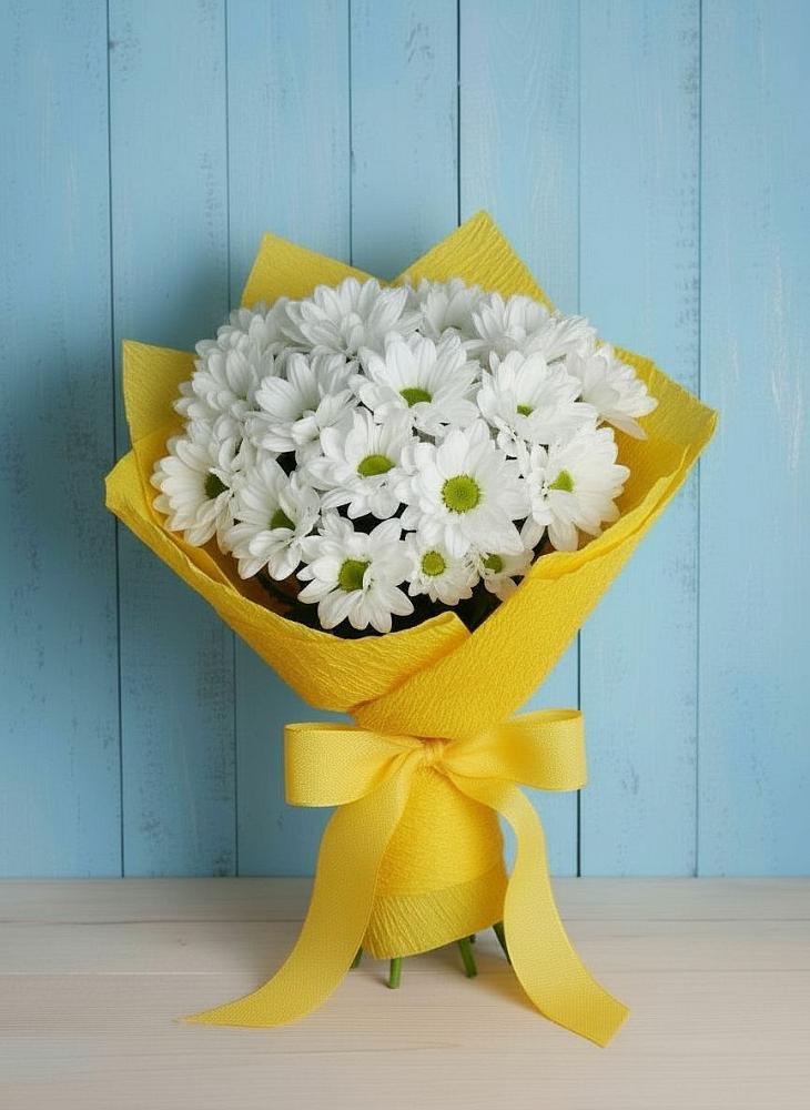 Букет цветов из: Хризантемы в Раздольном Новосибирской области