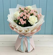 Букет цветов из:  Розы #REPLACE_PRED# Раздольном Новосибирской области