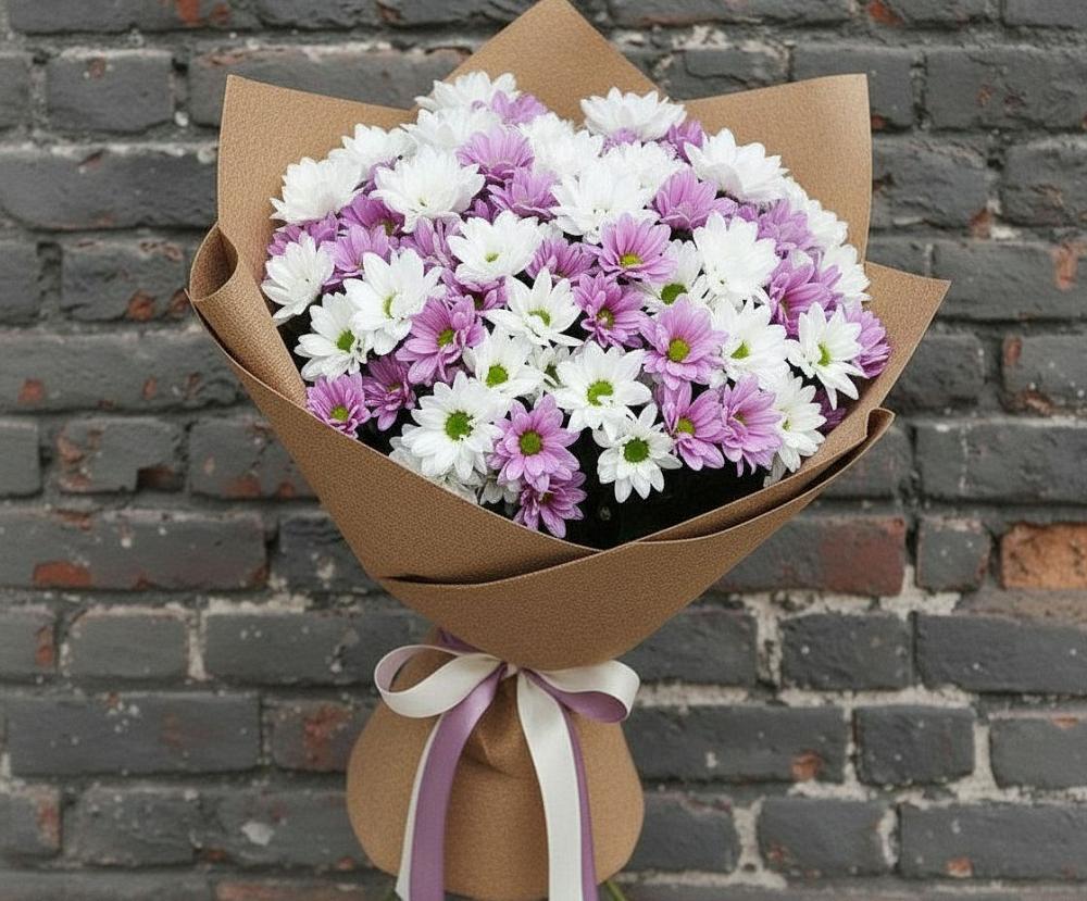 Букет цветов из: Хризантемы в Раздольном Новосибирской области