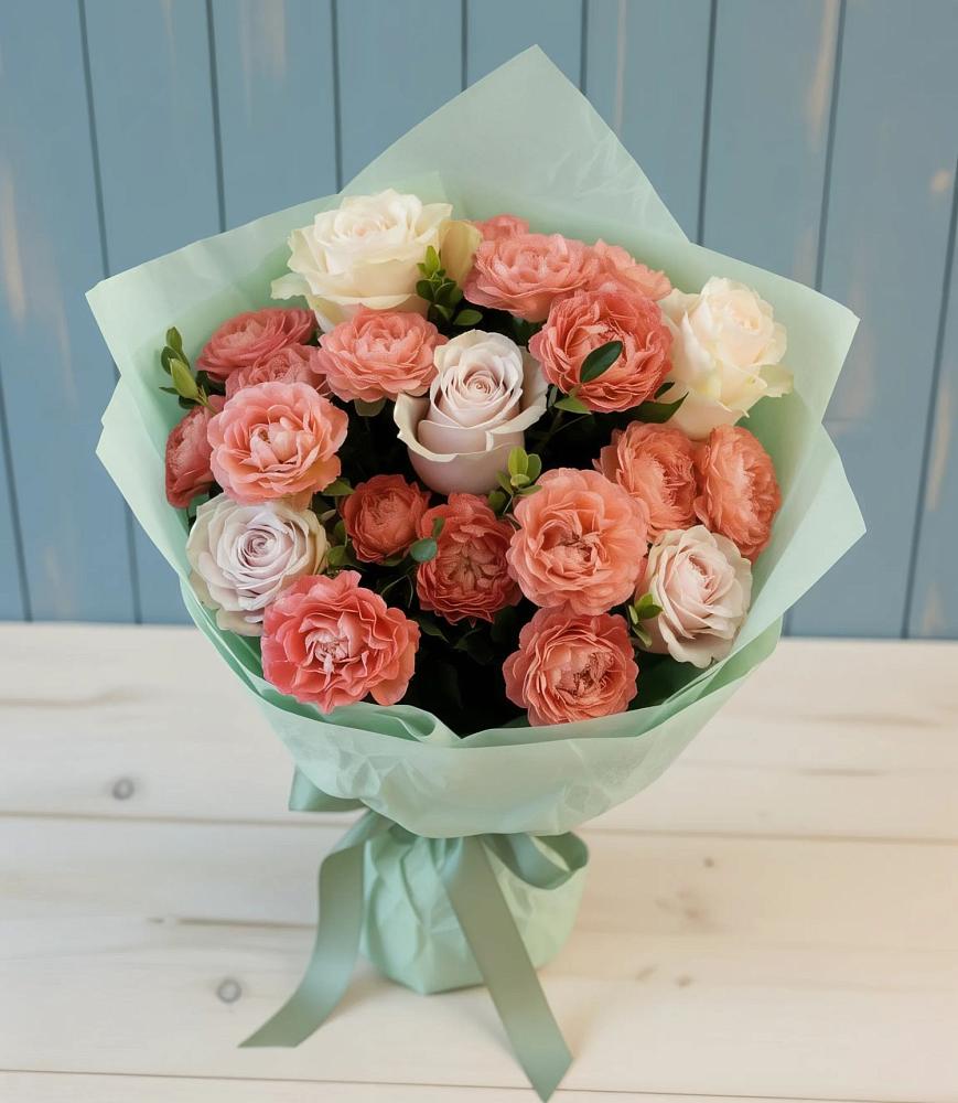 Букет цветов из: Розы в Раздольном Новосибирской области