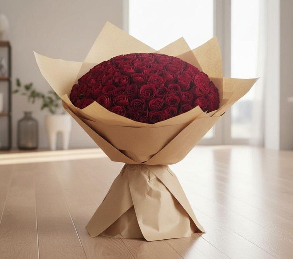 Букет 101 Красная роза в Раздольном Новосибирской области