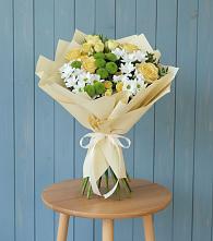 Букет цветов из:  Хризантемы и Розы в Раздольном Новосибирской области