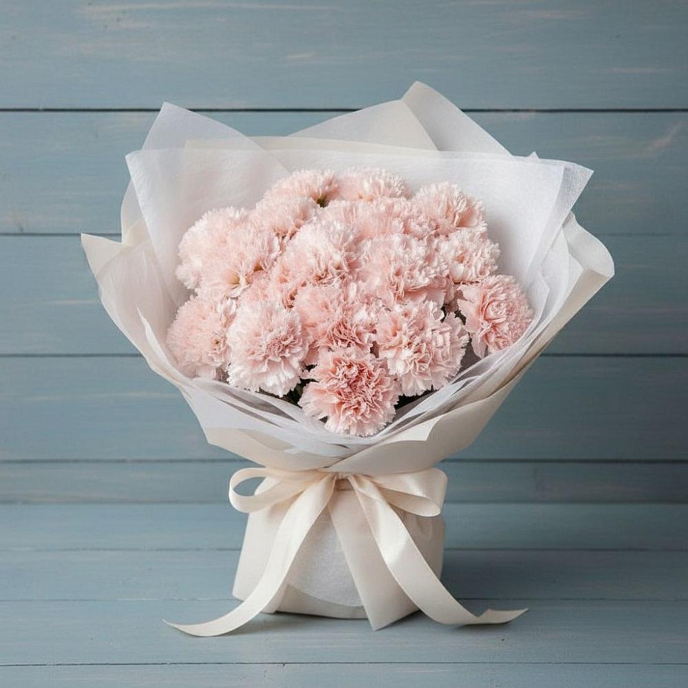 Букет цветов из: Гвоздики в Раздольном Новосибирской области