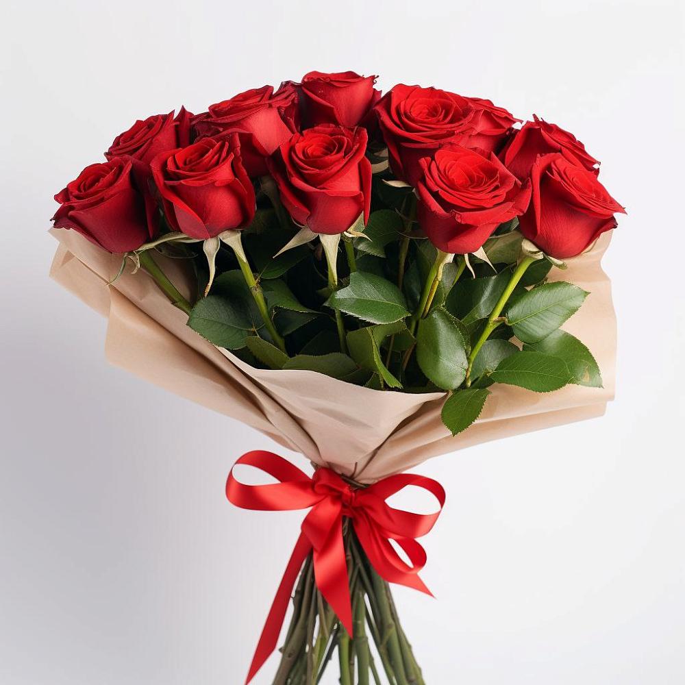 Букет 11 Красных роз Эдлесс Лав в Раздольном Новосибирской области