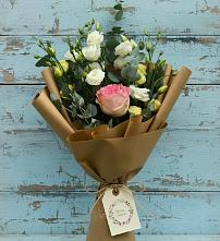 Букет цветов из:  Розы и Лизиантусы #REPLACE_PRED# Раздольном Новосибирской области